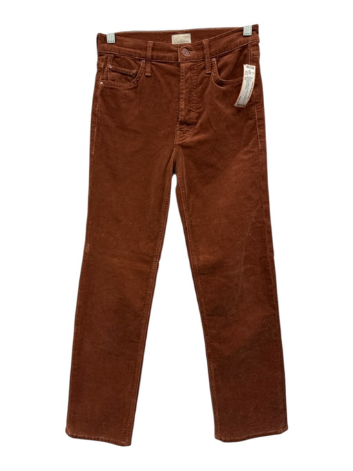 Mother Size 24 Brown Cotton Corduroy Striahgt leg Pants Brown / 24