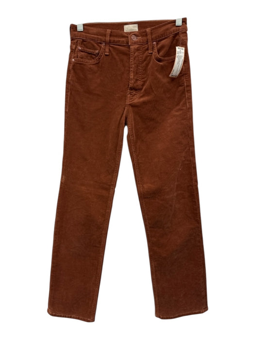 Mother Size 24 Brown Cotton Corduroy Striahgt leg Pants Brown / 24