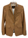 J Crew Size 0 Brown Wool One Button Long Sleeve Blazer Jacket Brown / 0