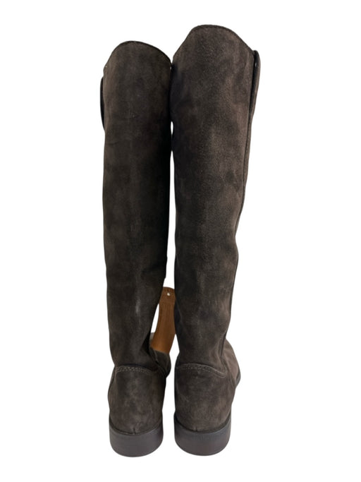 Telluride Shoe Size 7 Chocolate Brown Suede Side Zip Knee High Boots Chocolate Brown / 7