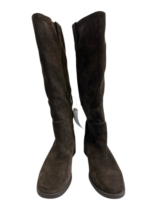 Telluride Shoe Size 7 Chocolate Brown Suede Side Zip Knee High Boots Chocolate Brown / 7