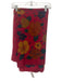 No Brand Red & Multi Polyester Floral Fringe scarf Red & Multi / One Size