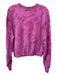 Rag & Bone Size S Pink Cotton Round Neck Long Sleeve Tie Dye Sweatshirt Pink / S