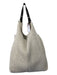 Rehard White & Black Sherpa Shoulder Bag Tote Bag White & Black / L