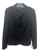 Escada Size 38 Black Viscose Blend Blazer Shoulder Pads Button Front Jacket Black / 38