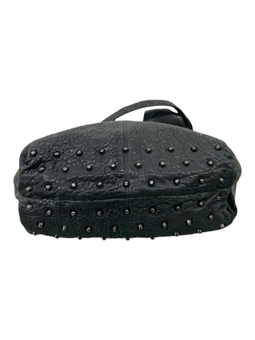 Worth Black Leather Studded Bag Black