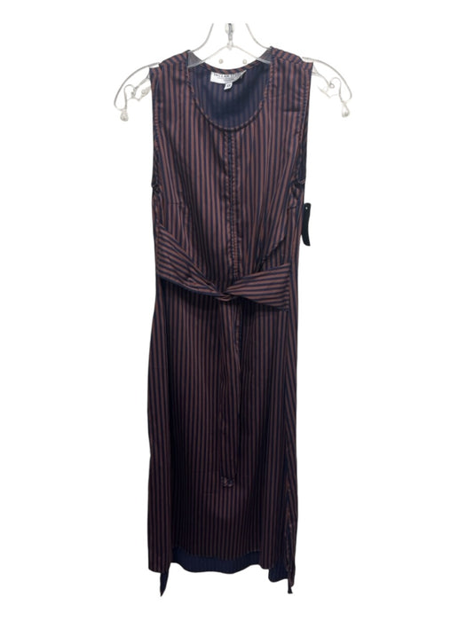 Inclan Studio Size XS Blue & Brown Missing Fabric Sleeveless Striped Dress Blue & Brown / XS