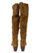 Sbicca Shoe Size 10 Tan Brown Leather Upper Almond Toe Block Heel Side Zip Boots Tan Brown / 10