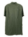 Tuckernuck Size XL Green Cotton Short Sleeve Button Up Pockets Collar Dress Green / XL