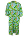 Holly Shae Design Size M/L Blue, Green & Multi Cotton Button Up Tropical Dress Blue, Green & Multi / M/L