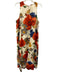 Tuckernuck Size XL Beige, Red, Multi Linen & Cotton Floral Sleeveless Midi Dress Beige, Red, Multi / XL