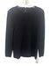 St. John Evening Size M Black Rayon & Wool Long Sleeve Knit Top Black / M