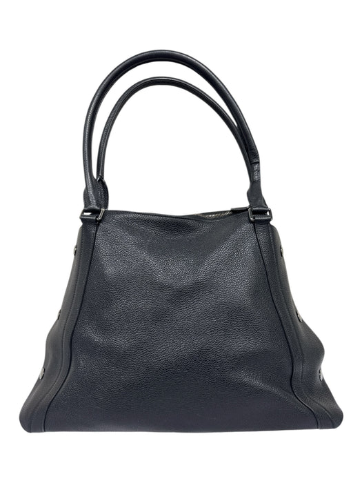 Akris Black Leather Pebbled Shoulder Bag Bag Black / Medium