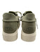 Ugg Shoe Size 10 Sage Green & White Suede Raw Edge Fabric Block Lace Up Sneakers Sage Green & White / 10