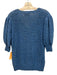 Ann Mashburn Size S Light Blue, Yellow & Black Cotton Blend Open Knit Sweater Light Blue, Yellow & Black / S