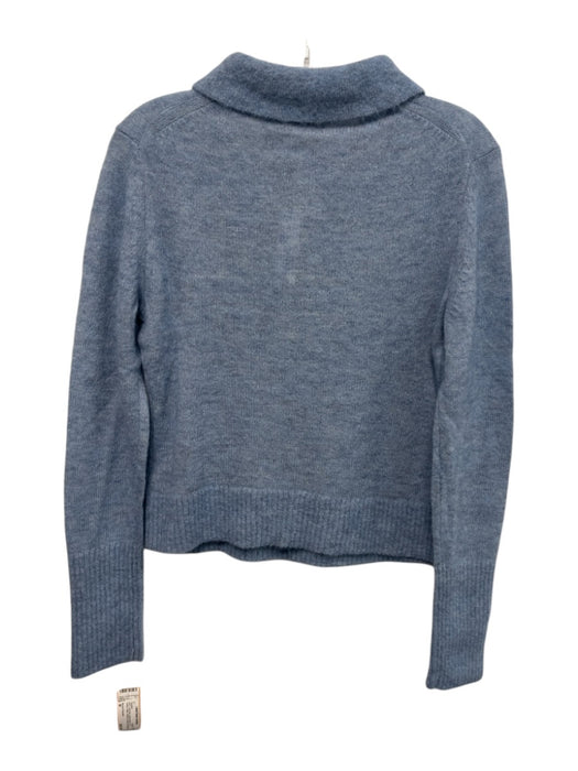 Banana Republic Size M Light Blue Alpaca Blend 1/4 Button Collar Sweater Light Blue / M
