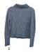 Banana Republic Size M Light Blue Alpaca Blend 1/4 Button Collar Sweater Light Blue / M