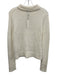 Banana Republic Size M Cream Alpaca Blend 1/4 Button Collar Sweater Cream / M