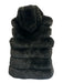 Natures Collection Size M/L Hunter Green Rabbit Fur Suede Detail Hood Jacket Hunter Green / M/L