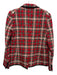 Veronica Beard Size 8 Red, Black, White Acrylic Blend Plaid Blazer Jacket Red, Black, White / 8