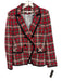 Veronica Beard Size 8 Red, Black, White Acrylic Blend Plaid Blazer Jacket Red, Black, White / 8