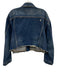 Boyish Size M Medium Wash Cotton Blend Denim Distressed Raw Hem Jacket Medium Wash / M