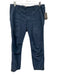 Nili Lotan Size 6 Blue Cotton Blend Mid Rise Zip Ankle Jogger Pants Blue / 6