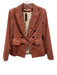 Veronica Beard Size 6 Pink Cotton Blend Corduroy Double Breasted Blazer Jacket Pink / 6