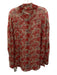 Natalie Martin Size M Red, Pink, Purple Viscose Semi Sheer Floral Top Red, Pink, Purple / M