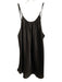 Beautiful People Size S Dark Gray Silk Gathered Neckline Button Detail Top Dark Gray / S