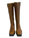 Jeffrey Campbell Shoe Size 9 Brown & Black Leather Upper Knee High Boots Brown & Black / 9