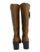 Jeffrey Campbell Shoe Size 9 Brown & Black Leather Upper Knee High Boots Brown & Black / 9
