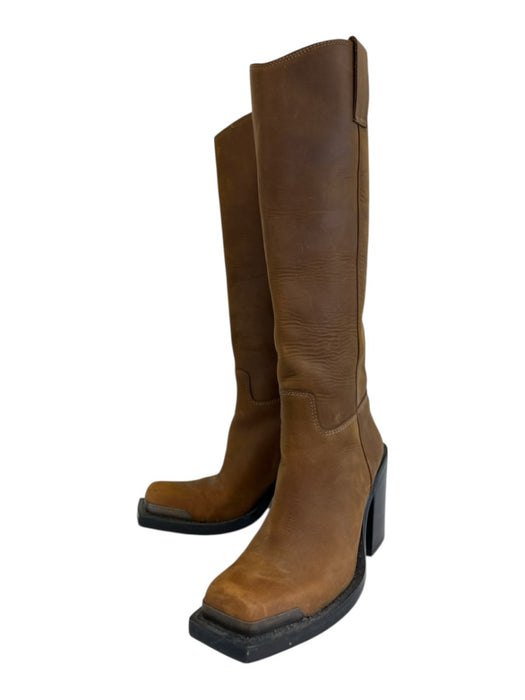 Jeffrey Campbell Shoe Size 9 Brown & Black Leather Upper Knee High Boots Brown & Black / 9