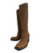 Jeffrey Campbell Shoe Size 9 Brown & Black Leather Upper Knee High Boots Brown & Black / 9