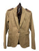 Veronica Beard Size One Size Brown Cotton & Lyocell Leather Fabric Block Jacket Brown / One Size