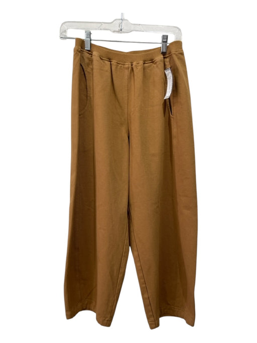 Kleen Size S Camel Brown Cotton Elastic Waist Jogger Pockets Pants Camel Brown / S