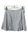 Jonathan Simkhai Size XS Gray & White Cotton Striped Bubble Hem Mini Skirt Gray & White / XS