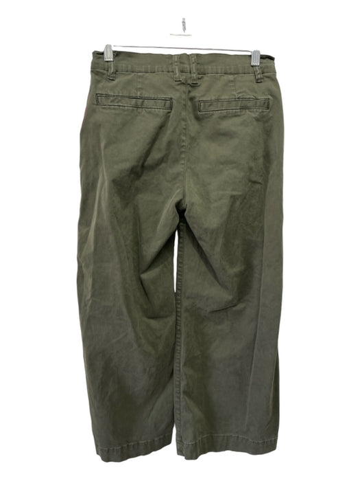 Frame Size 26 Olive Green Cotton Mid Rise Wide Leg Pockets Zip Fly Pants Olive Green / 26