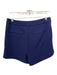 Abbey Glass Size 6 Navy Blue Polyester Side Zip Shorts Navy Blue / 6