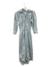 Mother Size S Light Wash Cotton Button Down Smocked Back Maxi Dress Light Wash / S