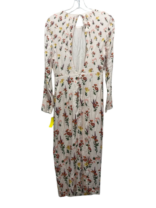Agua by Agua Bendita Size Small Pink, Green, Yellow Viscose Blend Floral Dress Pink, Green, Yellow / Small