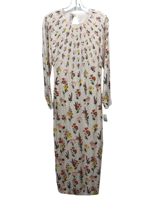 Agua by Agua Bendita Size Small Pink, Green, Yellow Viscose Blend Floral Dress Pink, Green, Yellow / Small
