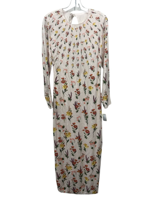 Agua by Agua Bendita Size Small Pink, Green, Yellow Viscose Blend Floral Dress Pink, Green, Yellow / Small