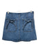 Tanya Taylor Size 2 Medium Wash Cotton Pockets Side Zip Knee Length Skirt Medium Wash / 2