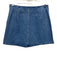 Tanya Taylor Size 2 Medium Wash Cotton Pockets Side Zip Knee Length Skirt Medium Wash / 2