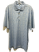 Peter Millar Size M White & Blue Synthetic Abstract Polo Men's Short Sleeve White & Blue / M