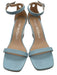 Stuart Weitzman Shoe Size 8 Light Blue Leather Ankle Buckle Wedges Light Blue / 8