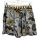 Ulla Johnson Size 2 Yellow, Teal, Black Cotton Side Zip Abstract Print Shorts Yellow, Teal, Black / 2