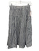 Alex Mill Size S Blue & White Cotton Elastic Waist Stripe Midi Skirt Blue & White / S