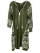 Julia Amory Size XS Green & White Cotton Embroidered Tassel Tie Detail Dress Green & White / XS